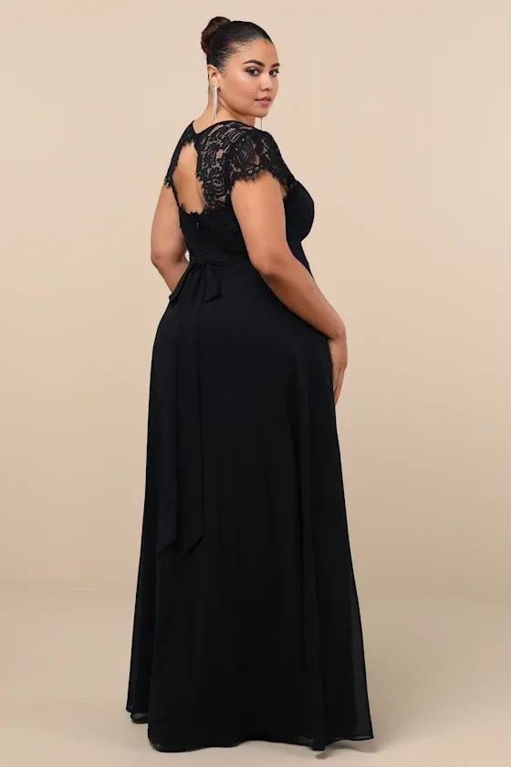 Graceful Stylish Refined Beautiful Elegant Black Lace A-Line Sweetheart Backless Prom Dress