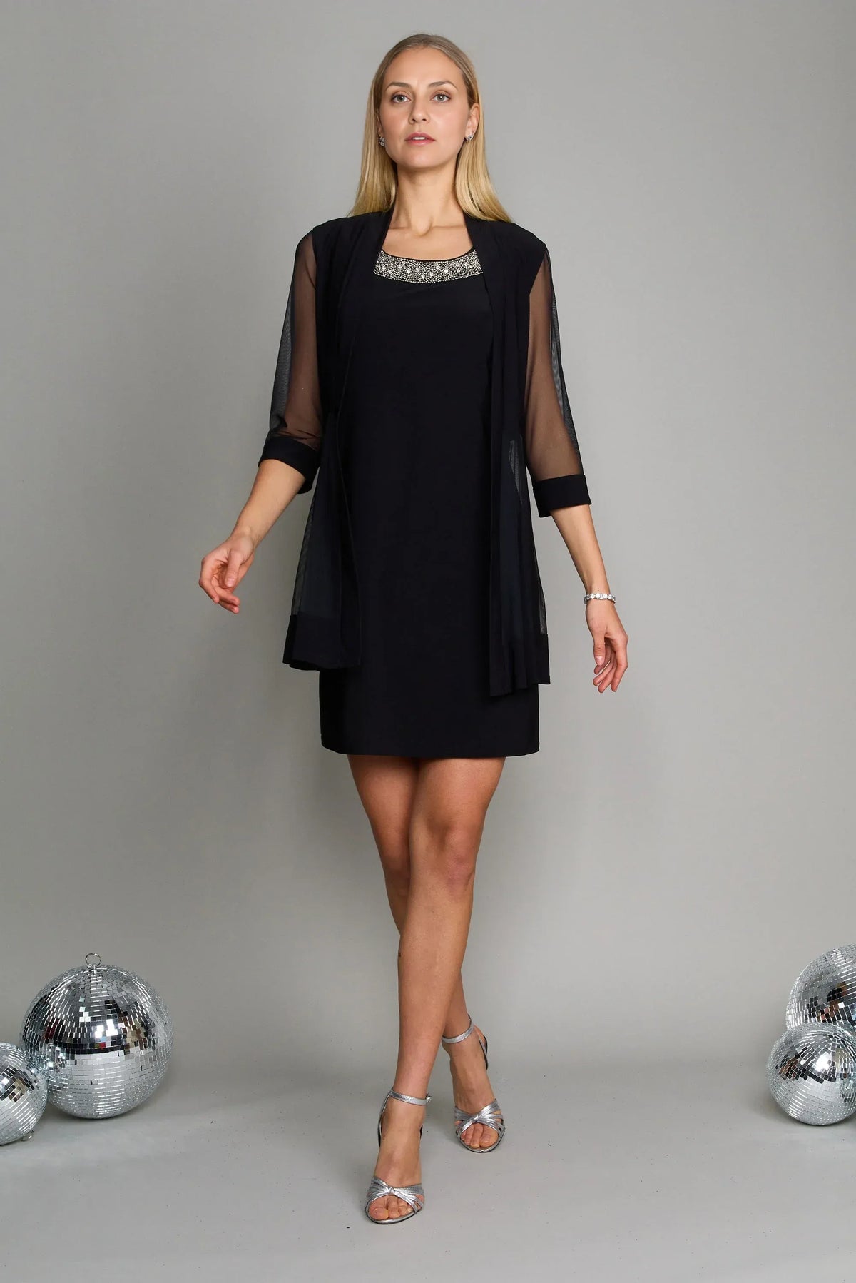 Refined Beautiful Timeless Elegant Long Sleeve Short Mother of the Bride Dress