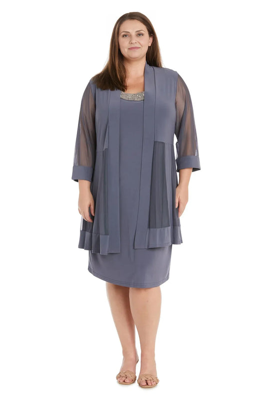 Refined Beautiful Timeless Elegant Long Sleeve Short Mother of the Bride Dress