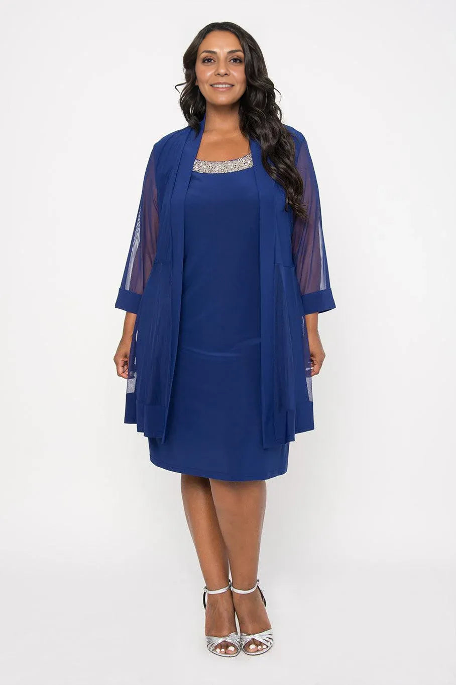 Refined Beautiful Timeless Elegant Long Sleeve Short Mother of the Bride Dress