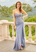 Special Occasion Sophisticated Graceful Stylish Refined Elegant Mermaid Off-The-Shoulder Sleeveless Prom Dress