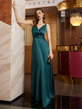 Beautiful Timeless Special Occasion Sophisticated Graceful Stylish Elegant V-Neck Sleeveless Prom Dress