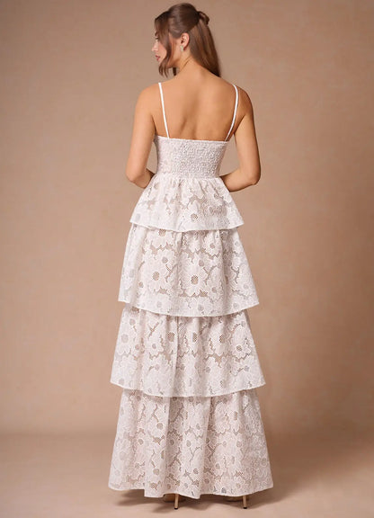 Graceful Stylish Refined Beautiful Timeless Special Occasion Elegant Lace Sleeveless Prom Dress