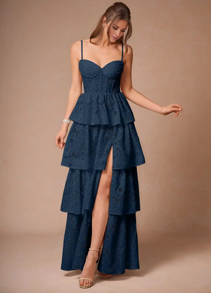 Graceful Stylish Refined Beautiful Timeless Special Occasion Elegant Lace Sleeveless Prom Dress