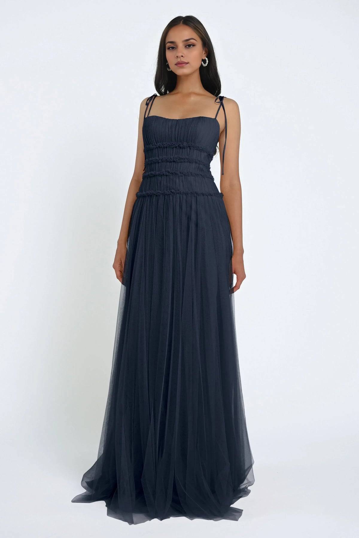 Graceful Stylish Refined Beautiful Timeless Chic Elegant Tulle A-Line Sleeveless Prom Dress