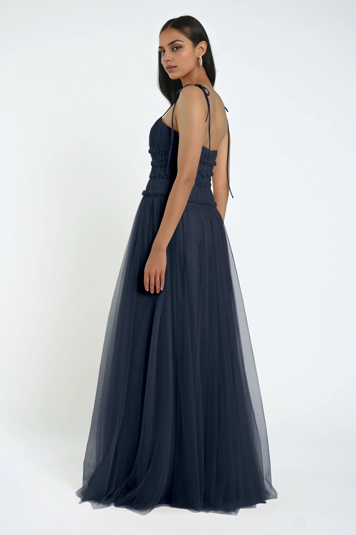 Graceful Stylish Refined Beautiful Timeless Chic Elegant Tulle A-Line Sleeveless Prom Dress