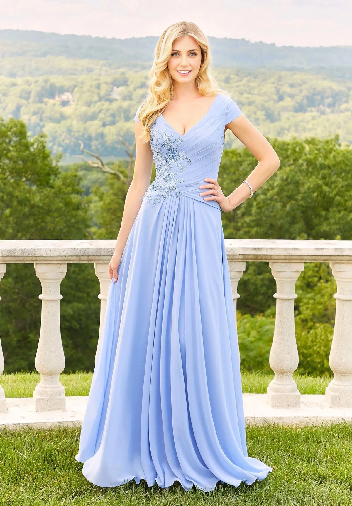 Stylish Refined Beautiful Timeless Chic Elegant A-Line Mother of the Bride Dress