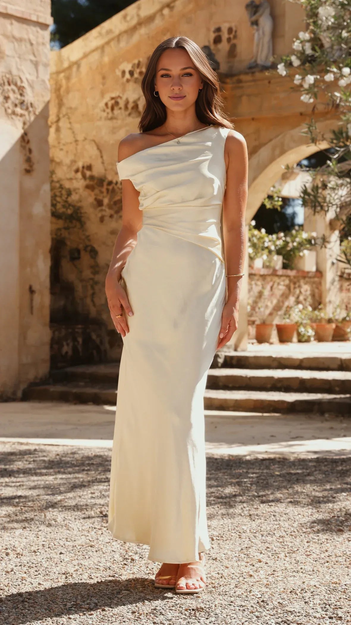 Stylish Refined Beautiful Timeless Special Occasion Elegant Yellow Mermaid Sleeveless Prom Dress