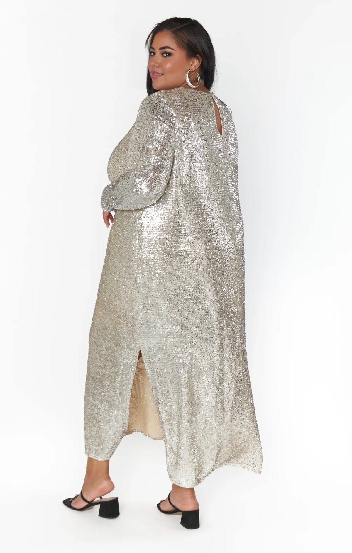 Refined Beautiful Timeless Special Occasion Elegant Sequins Long Sleeve Long Prom Dress