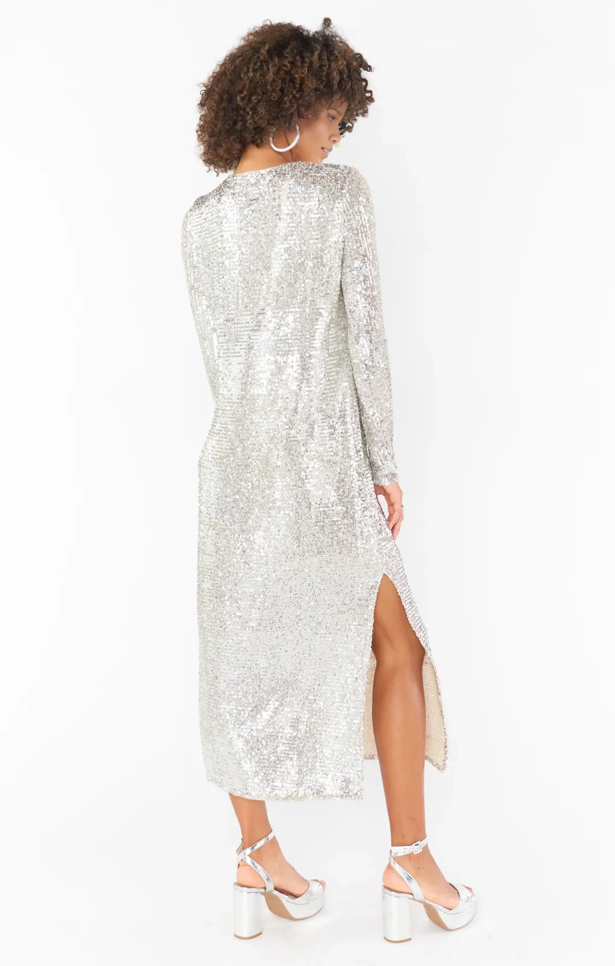 Refined Beautiful Timeless Special Occasion Elegant Sequins Long Sleeve Long Prom Dress