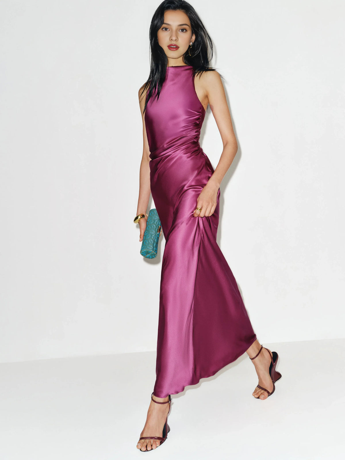 Stylish Refined Beautiful Timeless Special Occasion Elegant Mermaid Cowl Sleeveless Prom Dress