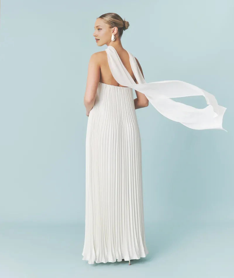 Graceful Stylish Refined Beautiful Timeless Elegant Satin A-Line Strapless Sleeveless Wedding Dress