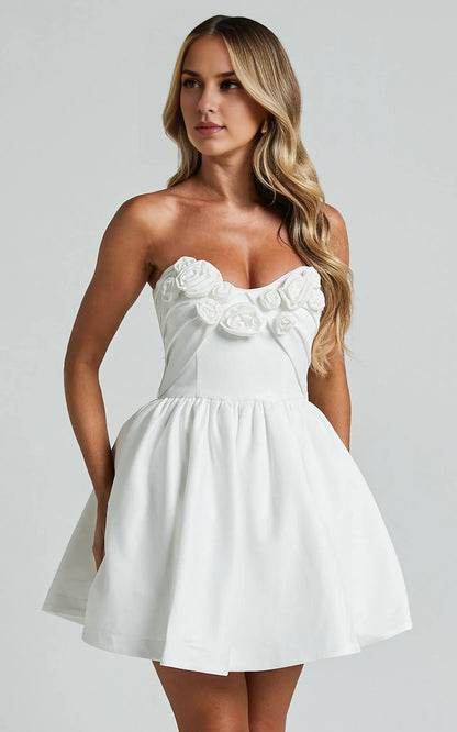 Special Occasion Sophisticated Graceful Elegant Pink A-Line Sweetheart Sleeveless Mini Homecoming Dress