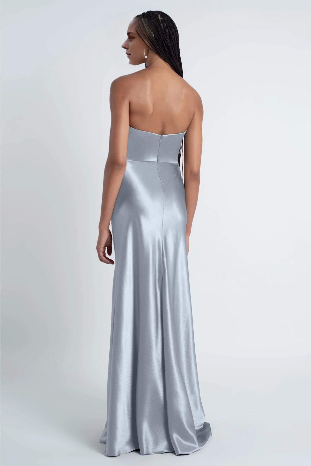 Special Occasion Sophisticated Graceful Stylish Elegant Satin Sheath Cowl Floor-Length Bridesmaid Dress