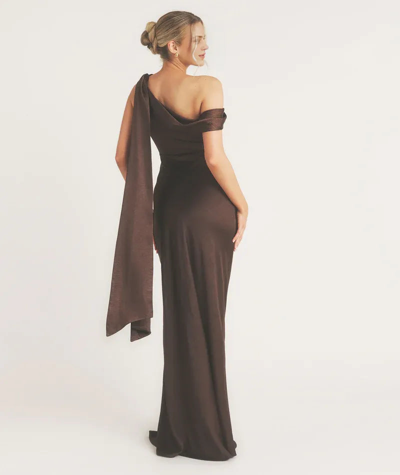 Special Occasion Sophisticated Graceful Stylish Refined Beautiful Timeless Elegant Satin Sleeveless Bridesmaid Dress