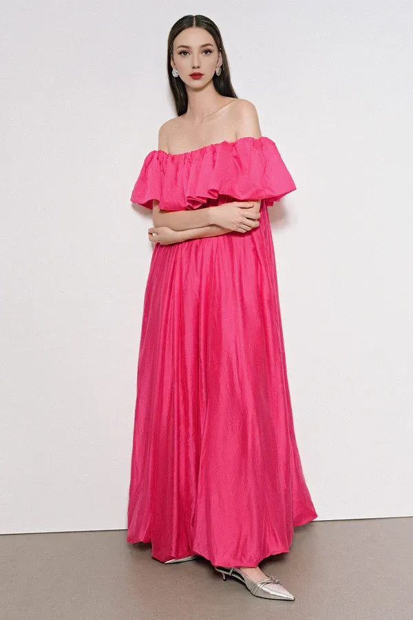Graceful Stylish Refined Beautiful Timeless Chic Elegant A-Line Off-The-Shoulder Sleeveless Prom Dress