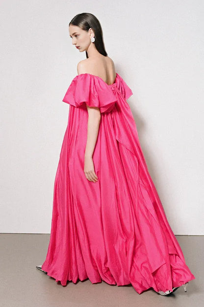 Graceful Stylish Refined Beautiful Timeless Chic Elegant A-Line Off-The-Shoulder Sleeveless Prom Dress