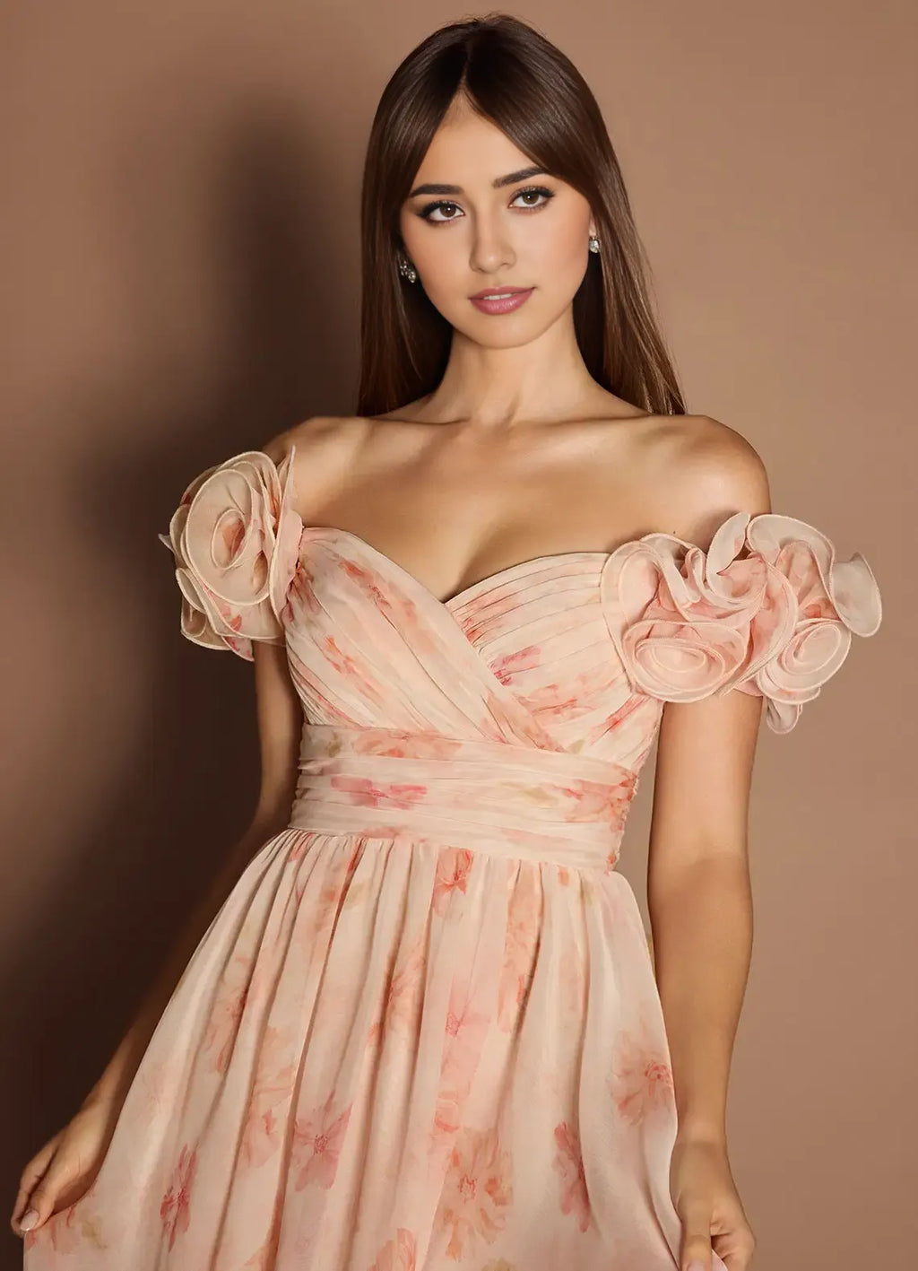 Timeless Special Occasion Sophisticated Graceful Stylish Refined Elegant A-Line Off-The-Shoulder Prom Dress