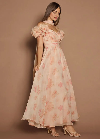 Timeless Special Occasion Sophisticated Graceful Stylish Refined Elegant A-Line Off-The-Shoulder Prom Dress