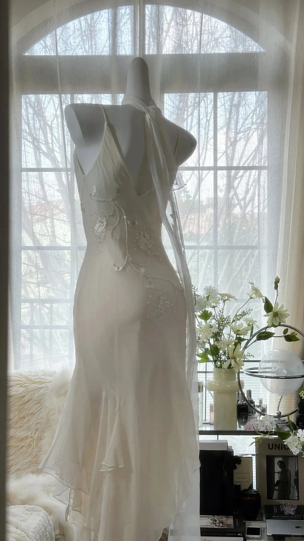 Special Occasion Sophisticated Graceful Stylish Elegant Chiffon Mermaid Spaghetti Strap Prom Dress