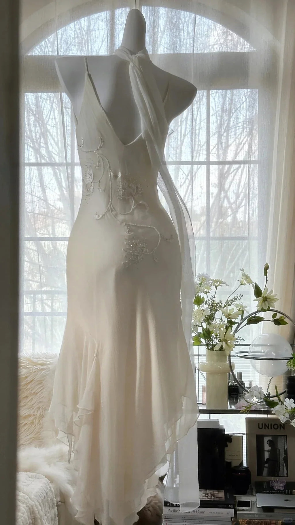 Special Occasion Sophisticated Graceful Stylish Elegant Chiffon Mermaid Spaghetti Strap Prom Dress