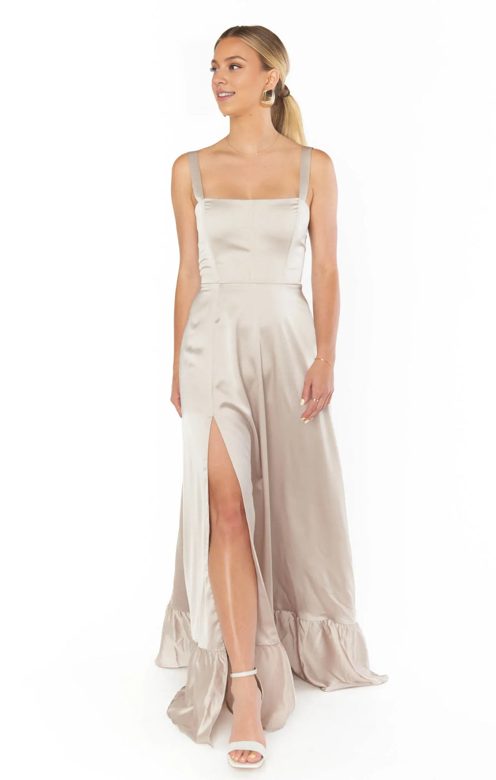 Beautiful Timeless Special Occasion Sophisticated Graceful Elegant Square Neck Sleeveless Prom Dress