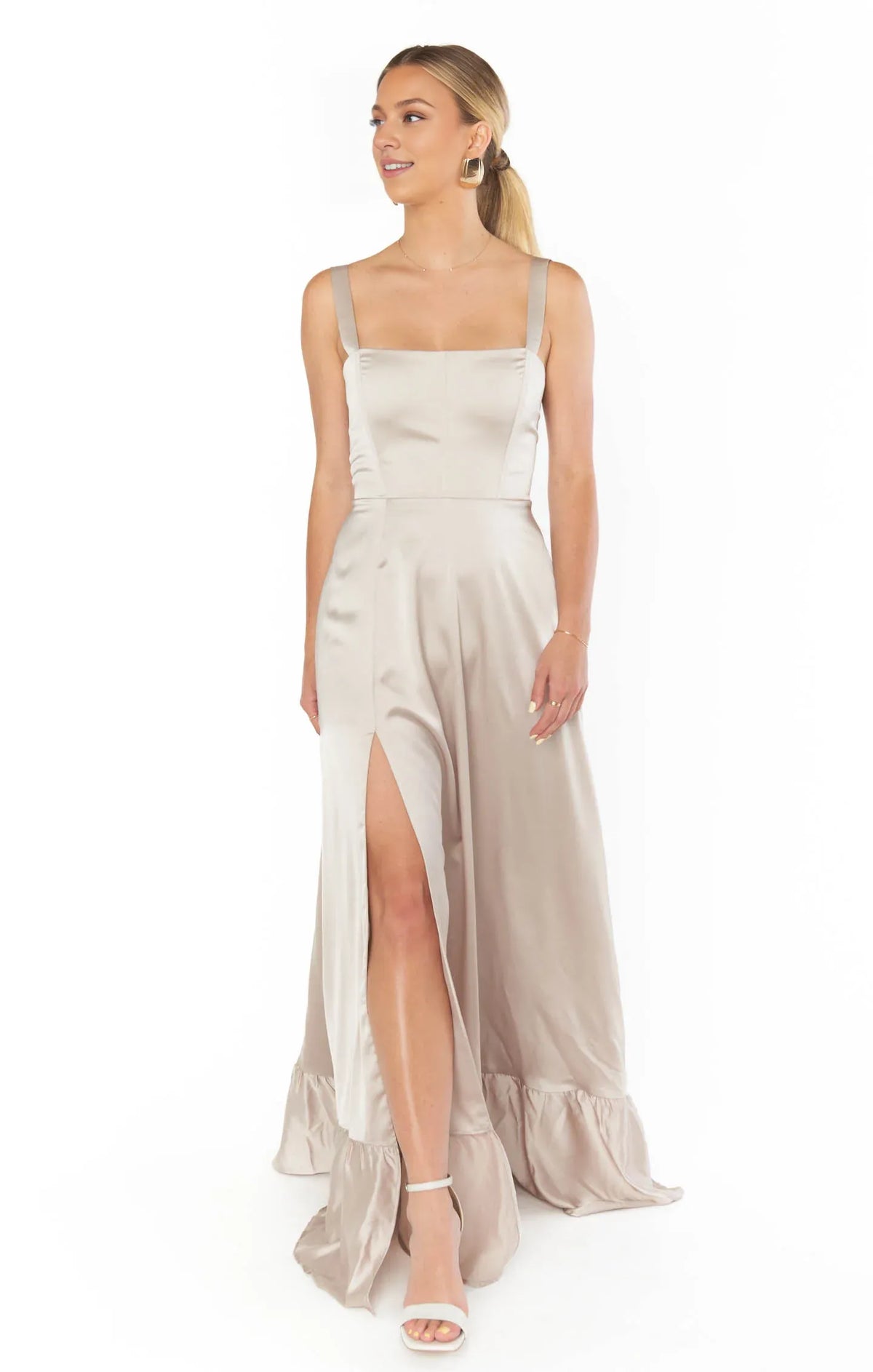 Beautiful Timeless Special Occasion Sophisticated Graceful Elegant Square Neck Sleeveless Prom Dress