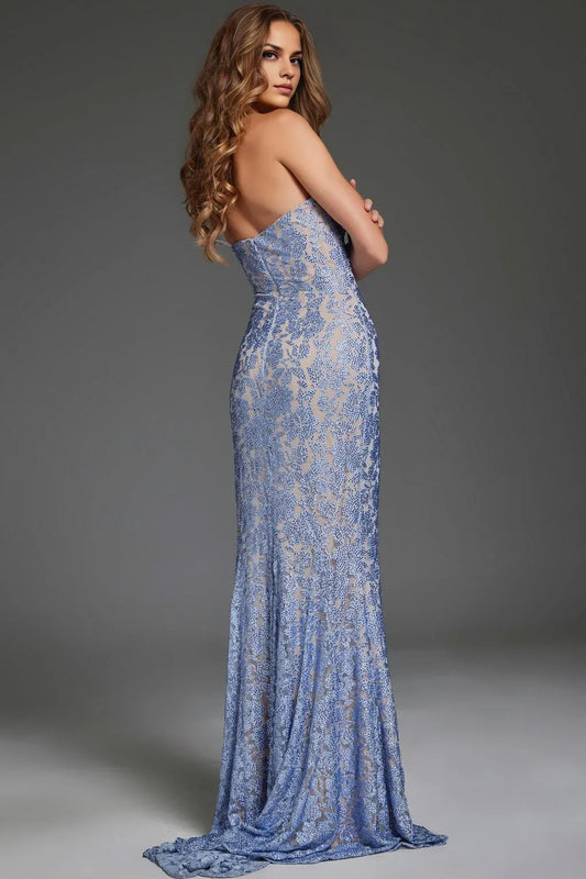 Special Occasion Sophisticated Graceful Stylish Refined Elegant Lace Sleeveless Long Prom Dress