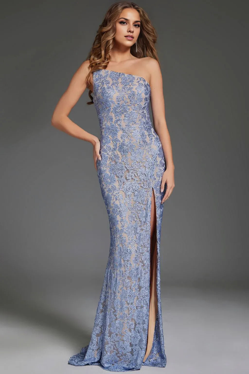 Special Occasion Sophisticated Graceful Stylish Refined Elegant Lace Sleeveless Long Prom Dress