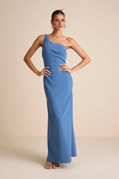 Refined Beautiful Timeless Special Occasion Sophisticated Graceful Elegant Cowl Sleeveless Prom Dress