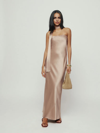 Timeless Special Occasion Sophisticated Graceful Stylish Elegant A-Line Strapless Sleeveless Prom Dress