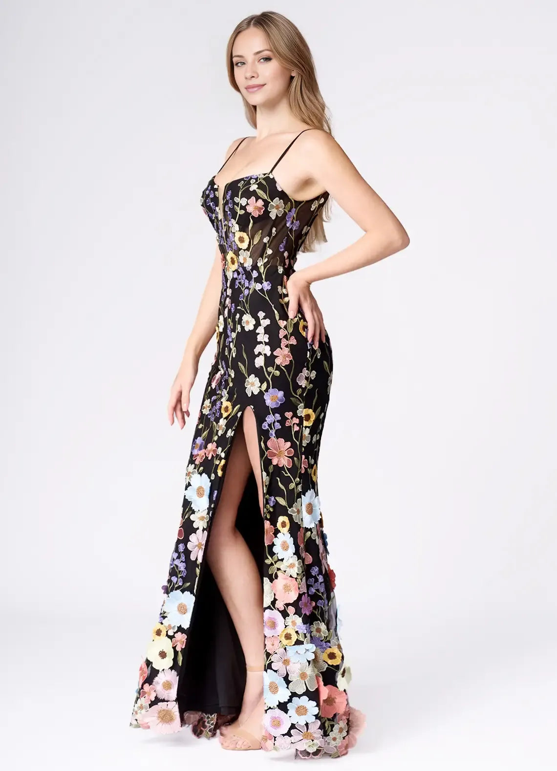 Refined Beautiful Timeless Special Occasion Sophisticated Elegant Black Mermaid Sleeveless Prom Dress