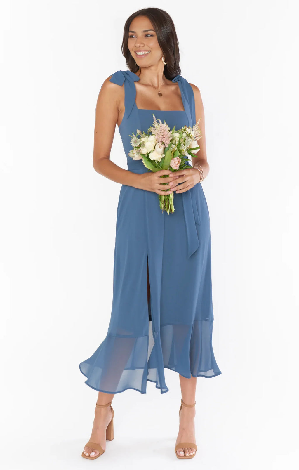 Special Occasion Sophisticated Graceful Stylish Refined Beautiful Elegant Square Neck Sleeveless Prom Dress