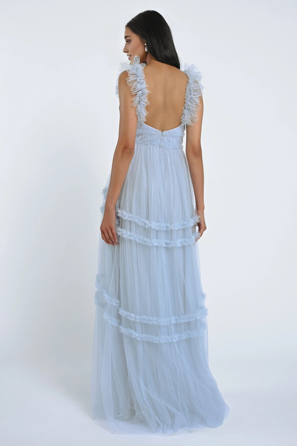 Special Occasion Sophisticated Graceful Elegant Tulle A-Line Sweetheart Sleeveless Floor-Length Bridesmaid Dress