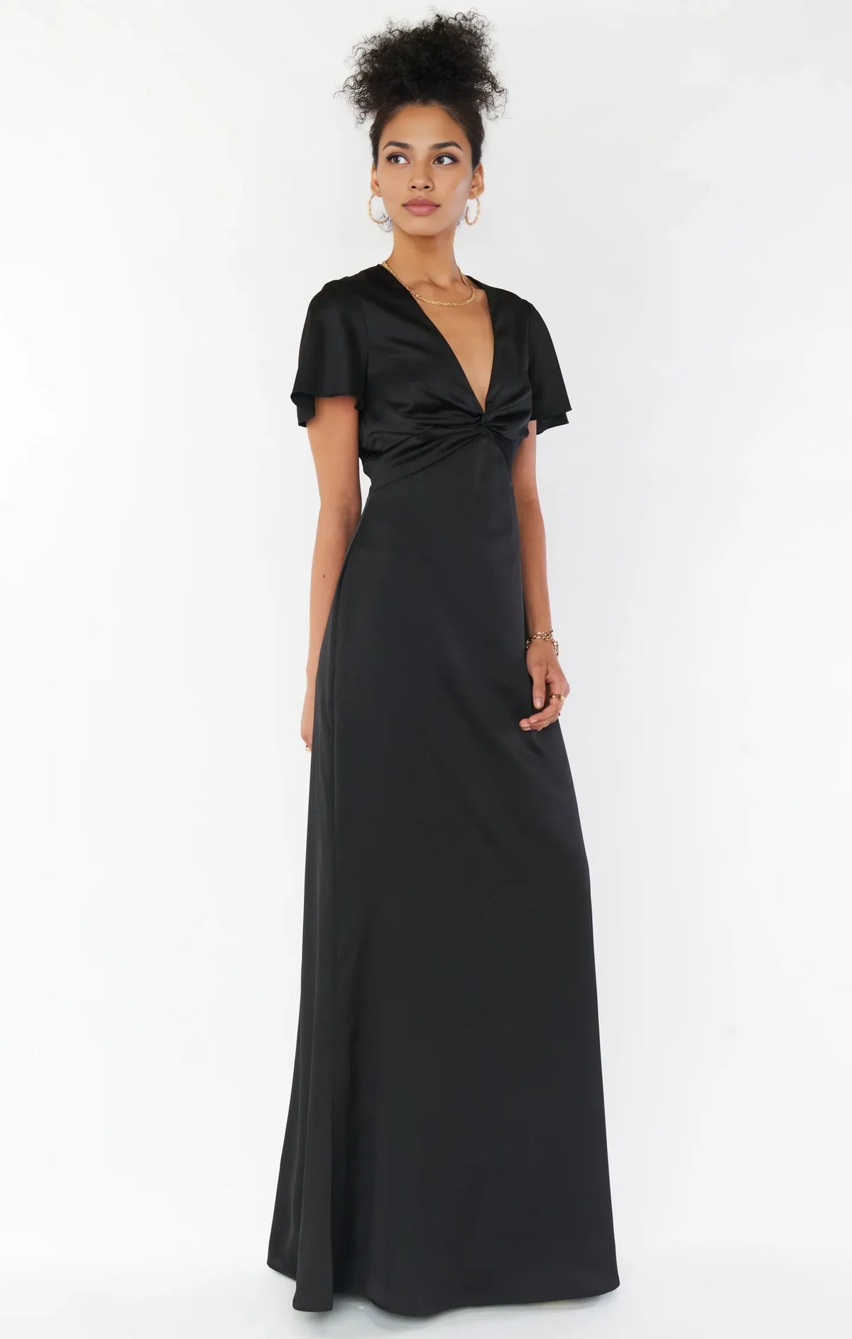 Refined Beautiful Timeless Special Occasion Elegant Satin Short Sleeve Short Prom Dress