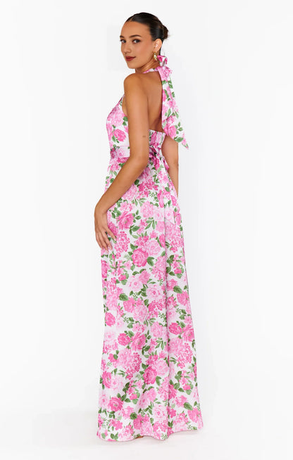 Beautiful Timeless Special Occasion Sophisticated Graceful Elegant A-Line Halter Sleeveless Prom Dress