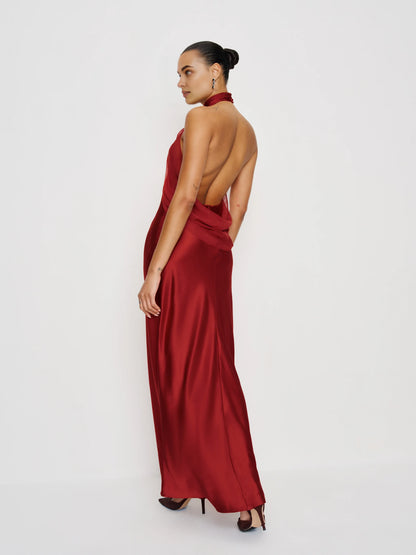 Special Occasion Sophisticated Graceful Elegant Yellow Mermaid High Neck Sleeveless Prom Dress
