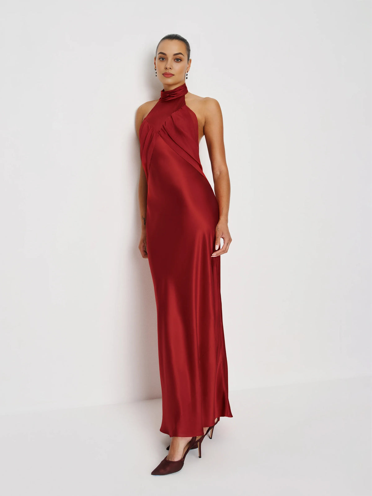 Special Occasion Sophisticated Graceful Elegant Yellow Mermaid High Neck Sleeveless Prom Dress