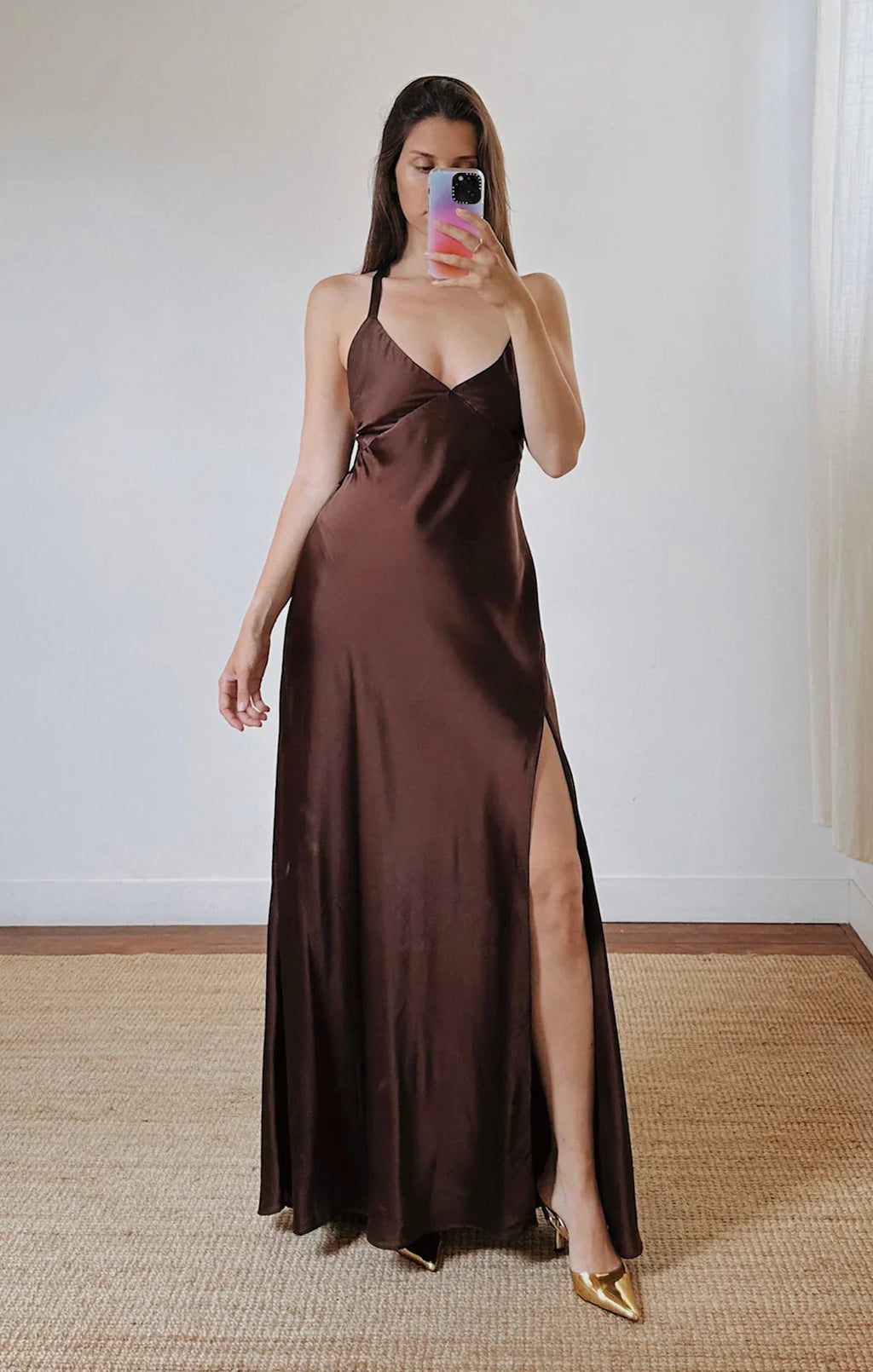 Sophisticated Graceful Stylish Refined Beautiful Timeless Chic Elegant Satin Sleeveless Prom Dress
