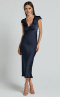 Timeless Special Occasion Sophisticated Graceful Stylish Refined Elegant Satin Sheath Evening Dress