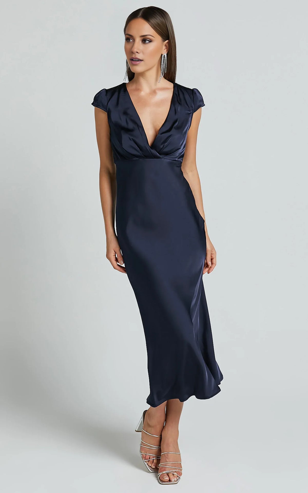Timeless Special Occasion Sophisticated Graceful Stylish Refined Elegant Satin Sheath Evening Dress
