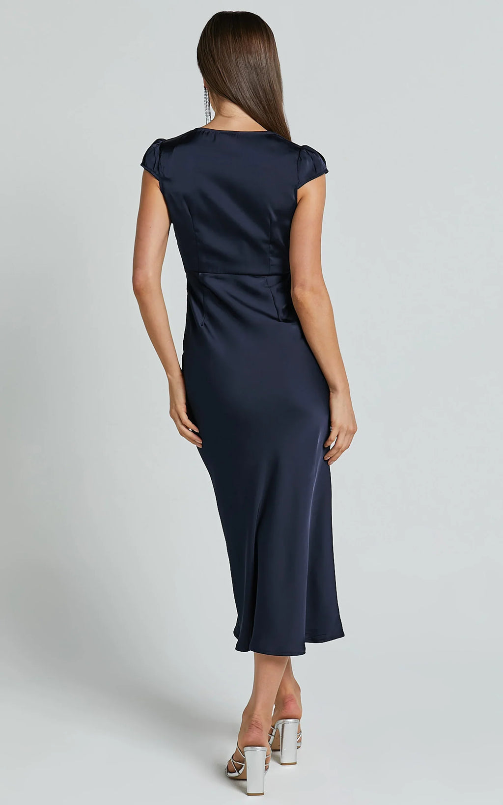 Timeless Special Occasion Sophisticated Graceful Stylish Refined Elegant Satin Sheath Evening Dress
