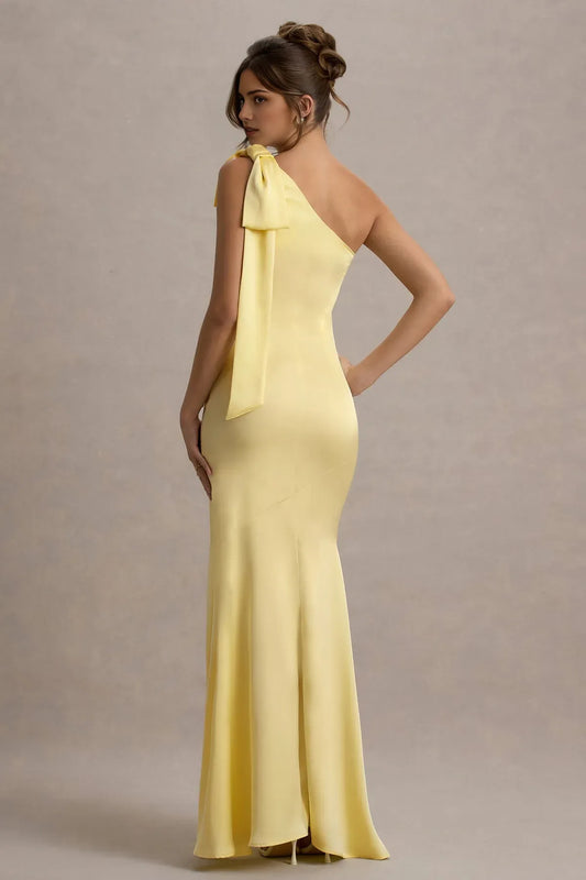 Luxurious Red A-Line One-Shoulder Classic-Sleeve Classic-Back Mini-Length Prom Dress