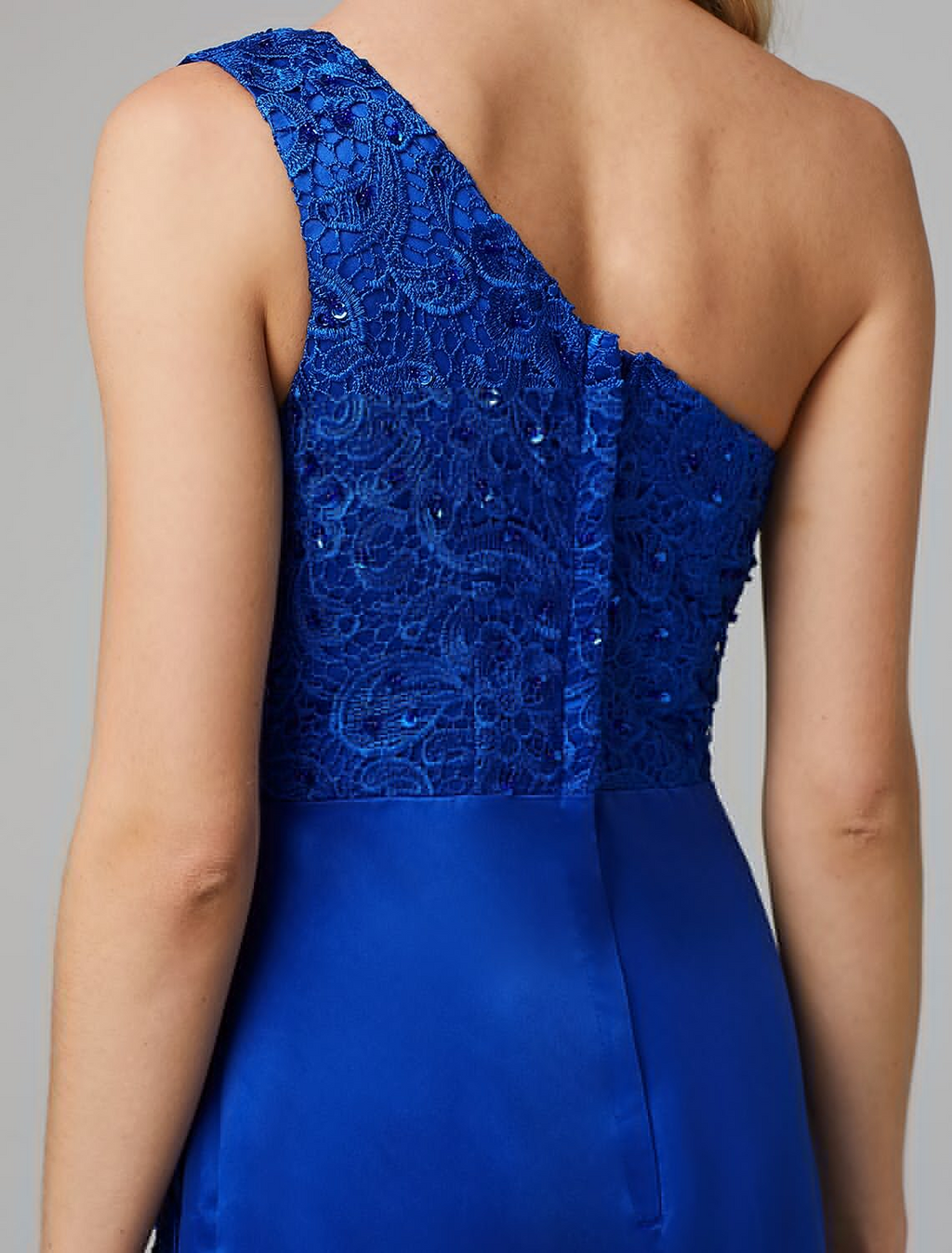 Holiday Floor Length Sleeveless One Shoulder Over
