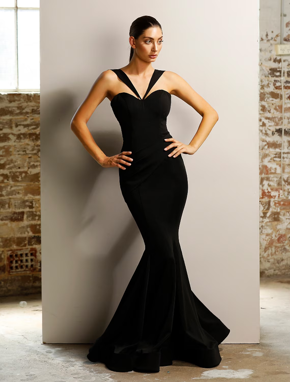 Engagement Formal Evening Birthday Dress Sleeveless Floor Length with Ruched
