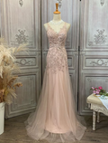 Party Wear Sleeveless V Neck with Appliques