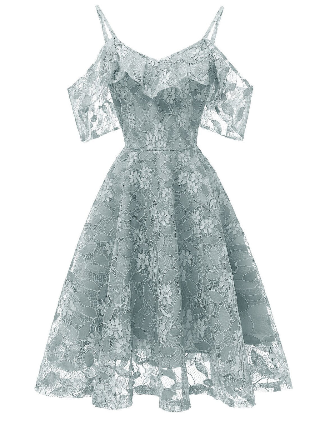 Cocktail Dresses Vintage Dress Graduation Party Wear Knee Length Short Sleeve Spaghetti Strap with Insert Pattern / Print