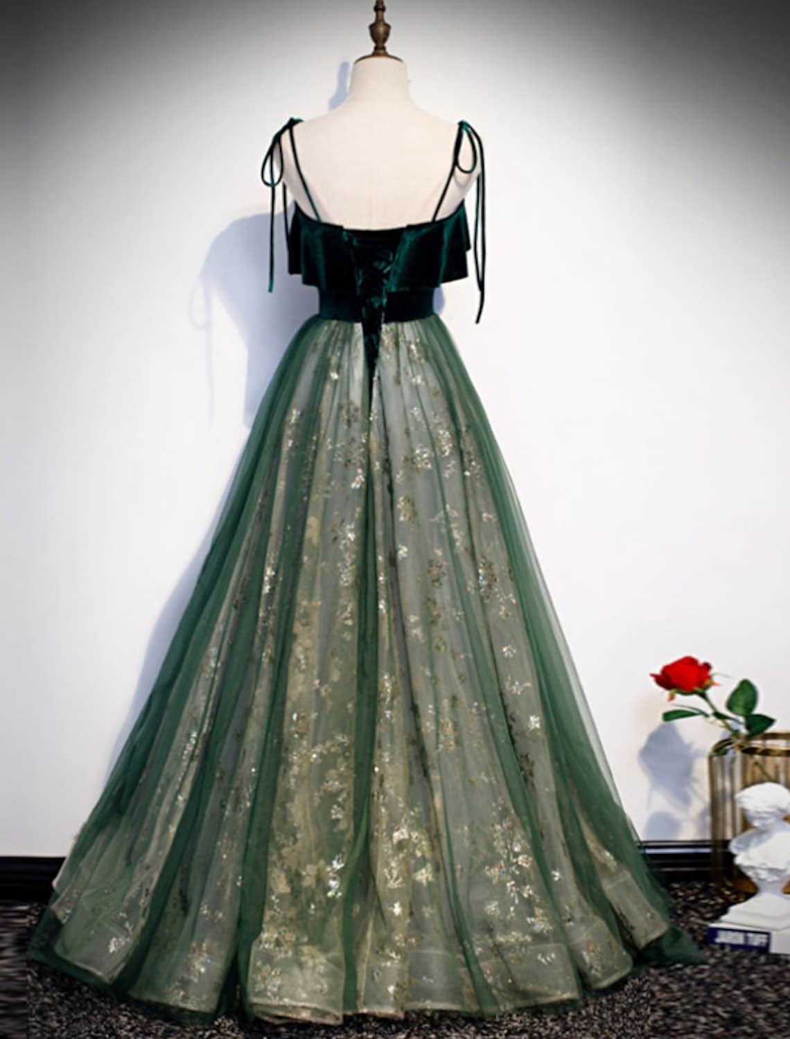 Glittering Engagement Formal Evening Dress Strap Sleeveless Floor Length