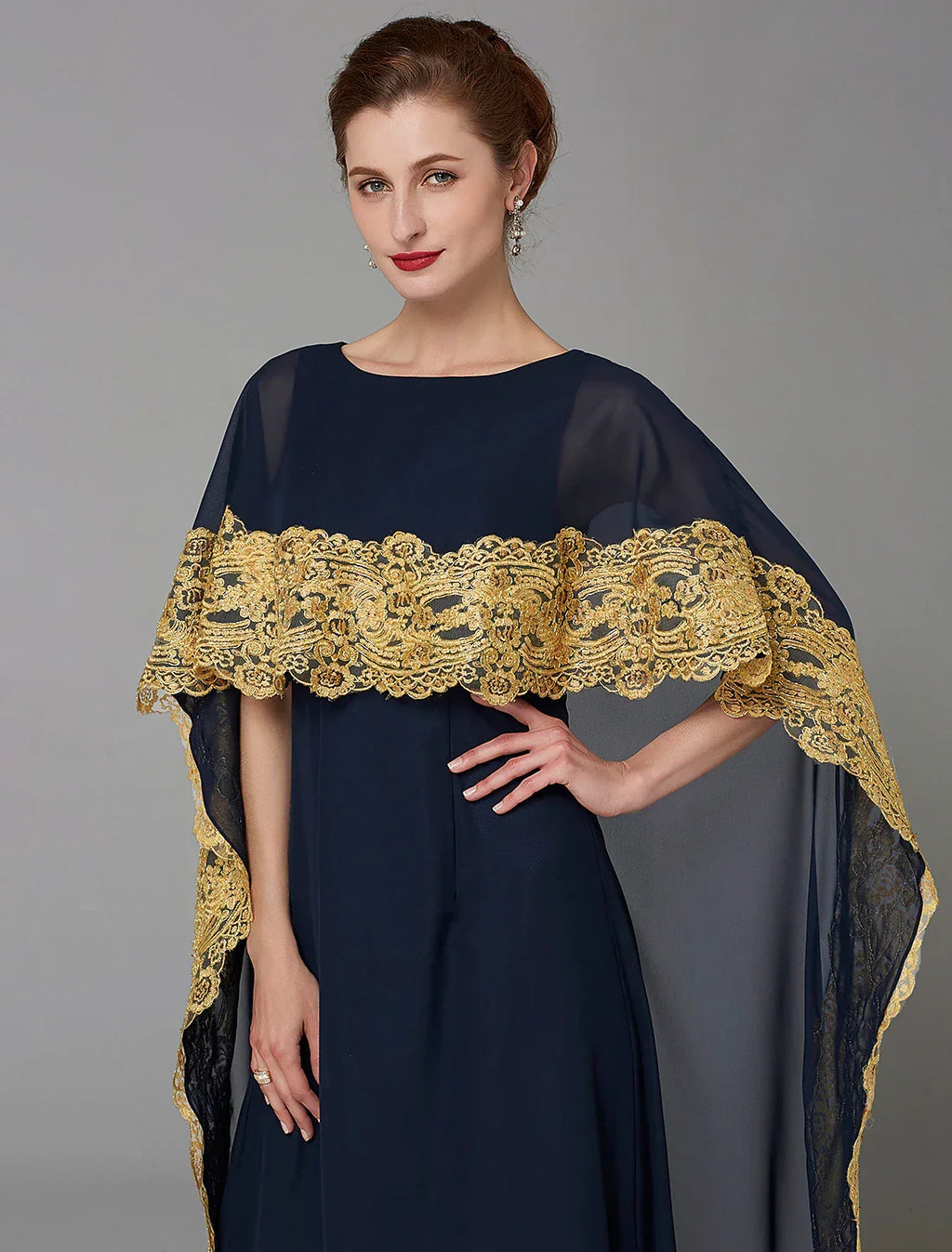Mother of the Bride Dress Plus Size Elegant Bateau Neck Sweep / Brush Train Sleeveless