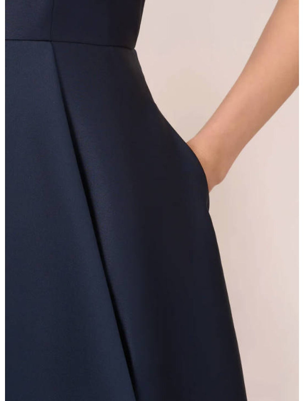 Evening Gown High Low Dress Wedding Wedding Guest Asymmetrical Sleeveless Boat Neck Taffeta with Pleats Pocket